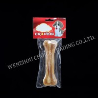 Dog Chew of 6inches Natural Rawhide Pressed Bone for Dog