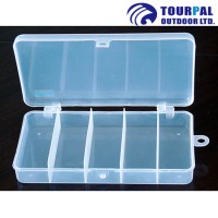 5 Cells Plastic Fishing Lure Box Fishing Tackle Box with Environmental PP Material