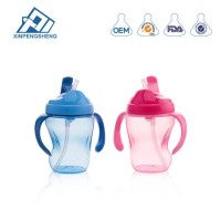 Wholesale Plastic Drinking Cup with Handle Baby Training Drinking Water Cup