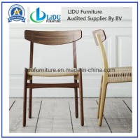 Hot Sale High Quality Modern Dining Chair Antique Oak Seat Restaurant Rope Chair