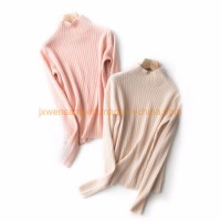 Women's Pure Merino Wool Knitted Pullover Sweater for Ladies