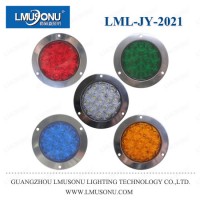 Lmusonu Jy-2021 Stainless Steel Round 12V 24V 5W Red White Yellow Green LED Tail Light Back Light Tu