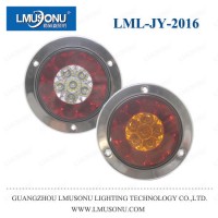 Lmusonu 12V 24V 5W Round LED Truck Tail Light Brake Light for Car Auto Tractor Harvester