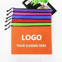 Polyester Document Zipper Bag  Wholesale Custom Promotional Reusable Eco-Friendly Recyclable Fabric