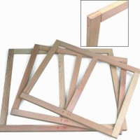 Different Thickness Pine Wooden Stretcher Bars 2 PCS Shrink Wrapped