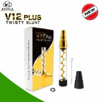 Tobacco Pipe V12 Plus Twisty Glass Blunt Dry Herb Weed Vaporizer Glass Smoking Pipe
