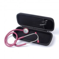 Pink Rectangle Portable Protective EVA Storage Case for Medical Instrument Stethoscope with Inner Me