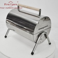 Portable BBQ Picnic Stove Stainless Steel Wood Stove BBQ Grills Folding Grill Wood Charcoal Stove