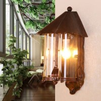 IP65 Garden Stair Wall Sconce Die Casting Aluminum Housing Shadow Lamp