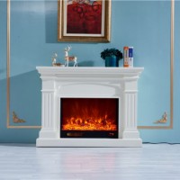 2019 Hot Sell Fan Decoration Wood Modern Electric Fireplace with Mantel Pellet Stove
