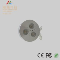 3W Dimmable Round LED Cabinet Light with Lens