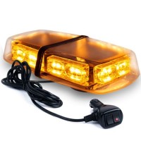 LED Strobe Warning Light Emergency Flashing Lamps Mini Lighting Bar Beacon with Magnetic Base for Ca