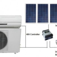 48V DC 100% Solar Energy Power Air Conditioner with 9000-18000BTU