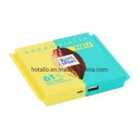 PVC Custom Shape Powerbank with Client Design and Two Sides Printing Logo