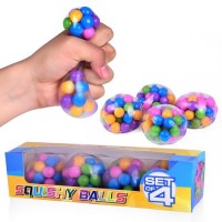 DNA Molecule Stress Ball - Squeezing Stress Relief Ball- Stress Squishy Toys - Free Sensory Rubber B