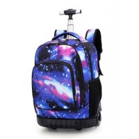 Children Cartoon Student Rolling Wheeled Backpack Kids Trolley School Bag for Boys and Girls