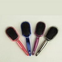 High Quality Plastic UV Plating Paddle Hair Brush