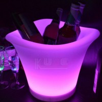 Circle LED Ice Bucket Open Mouth Wine Bucket Glowing Bucket
