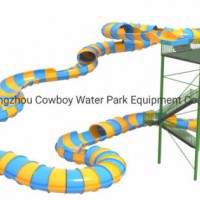Cowboy Fiberglass Used Water Park Slides for Sale