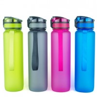 Motivational Sports Gradient Hydrogen Water Bottle with Removable Strainer