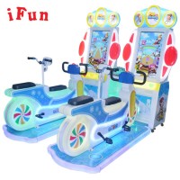 Arcade Indoor Coin Operated Video Kids Racing Simulator Game Machine Bicycle Riding for Children Kid