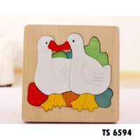 New Style Children Wooden 3D Animal Puzzle