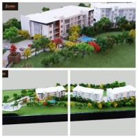 1: 125 Architectural Model Making  Residential Model with Landscaping Highlighted (JW-319)