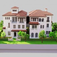 Architectural Scale Model Making  1: 50 Villa Model (JW-254)