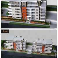 1: 100 Residential Building Scale Model (JW-214)