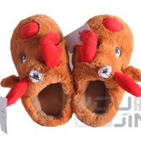 Plush Animal Style Slippers Keep Warm Kids Shoes
