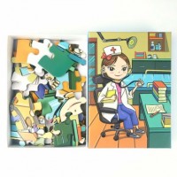Wholesale Custom Children Toys Paper Jigsaw Puzzles Doctor Jigsaw Puzzle