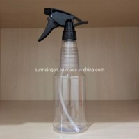500ml Clear Pet Plastic Bottle with Trigger Gun 28/400