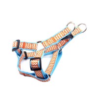 High-End Pet Products Cotton Custom Logo Molle Step in Dog Leash and Harness