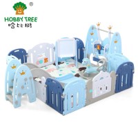 Indoor Playground Baby Plastic Playpen and Swing with Slide for Kids