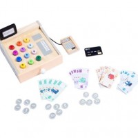 Wooden Toys and Baby Toys Manufacturer Factory of Wood Cash Register for Kids and Children