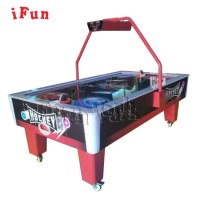 Ifun Park Black and Red Air Hockey Table Adult Air Hockey Coin Operated Arcade Game Redemption Game