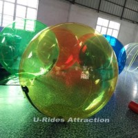 1.8m high inflatable PVC colorful water ball for water park