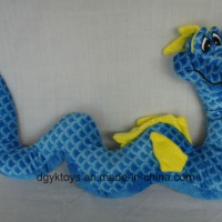 Blue Yellow Floppy Soft Stuffed Sea Dragon Toy