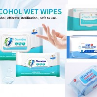 Portable Disinfectant Wipes Anti Virus 75% Alcohol Wet Wipes Antibacterial Cleaning Sterilizing Wipe