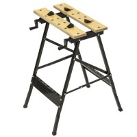 Multi-Purpose Folding Workbench and Vice Portable Work Table Sawhorse with Quick Clamp Pegs and Tool