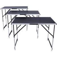 Adjustable Folding Work Table in Aluminium for Wallpaper 300 X 60 Cm Folding Camper Camping Picnic T