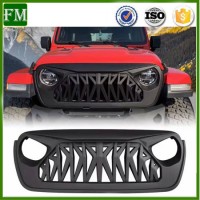 Front Bumper Grille Mesh Inserts for Jeep Wrangler Jl 2018-2019