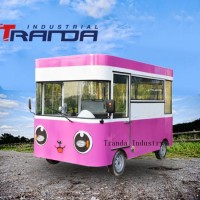 Mobile Coffee Food Car Electric 4 Wheels Food Truck Fully Equipment Restaurant Dining Food Van