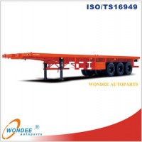 3-Axle 40 Feet Flatbed Semi Trailer From China Manufacturer