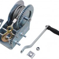 2-Speed Gear Boat Trailer Hand Winch with Towing Hook