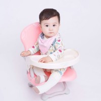 En71 Muti-Function Certified Metal Materials Baby High Chair Foldable and Easy Carry