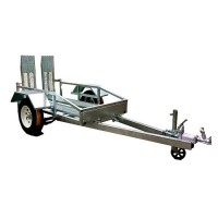 Galvanized Trailer Single Axle Trailers for Carrying Light Farm Equipment