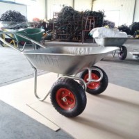 Zinc Wheelbarrow with Two Wheels of New Wb6211