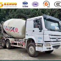Used Concrete Mixer Truck HOWO 6X4 Sinotruk Chinese Heavy Cement Mixer Truck 6*4 Diesel Engine 6/8/1