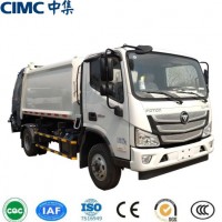 Foton Chassis Cimc Brand 6cbm Compacted Garbage Trucks